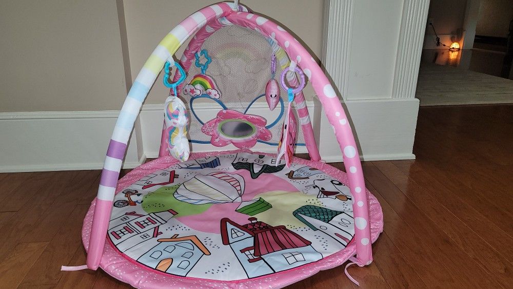 New Baby Girl Play Mat With Toys