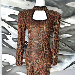 Lillie Rubin Vintage Leopard Dress 💞
