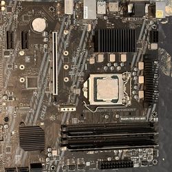 MSI B460M PRO-VDH WIFI Motherboard WITH Intel Core i5-10400F and 16gb of ram