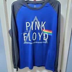 Pink Floyd Dark Side of the Moon Raglan Tee XL Long Sleeve Rock Band Shirt