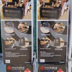 Monbebe Play Yard With Full Size Rocking Bassinet Changing Table