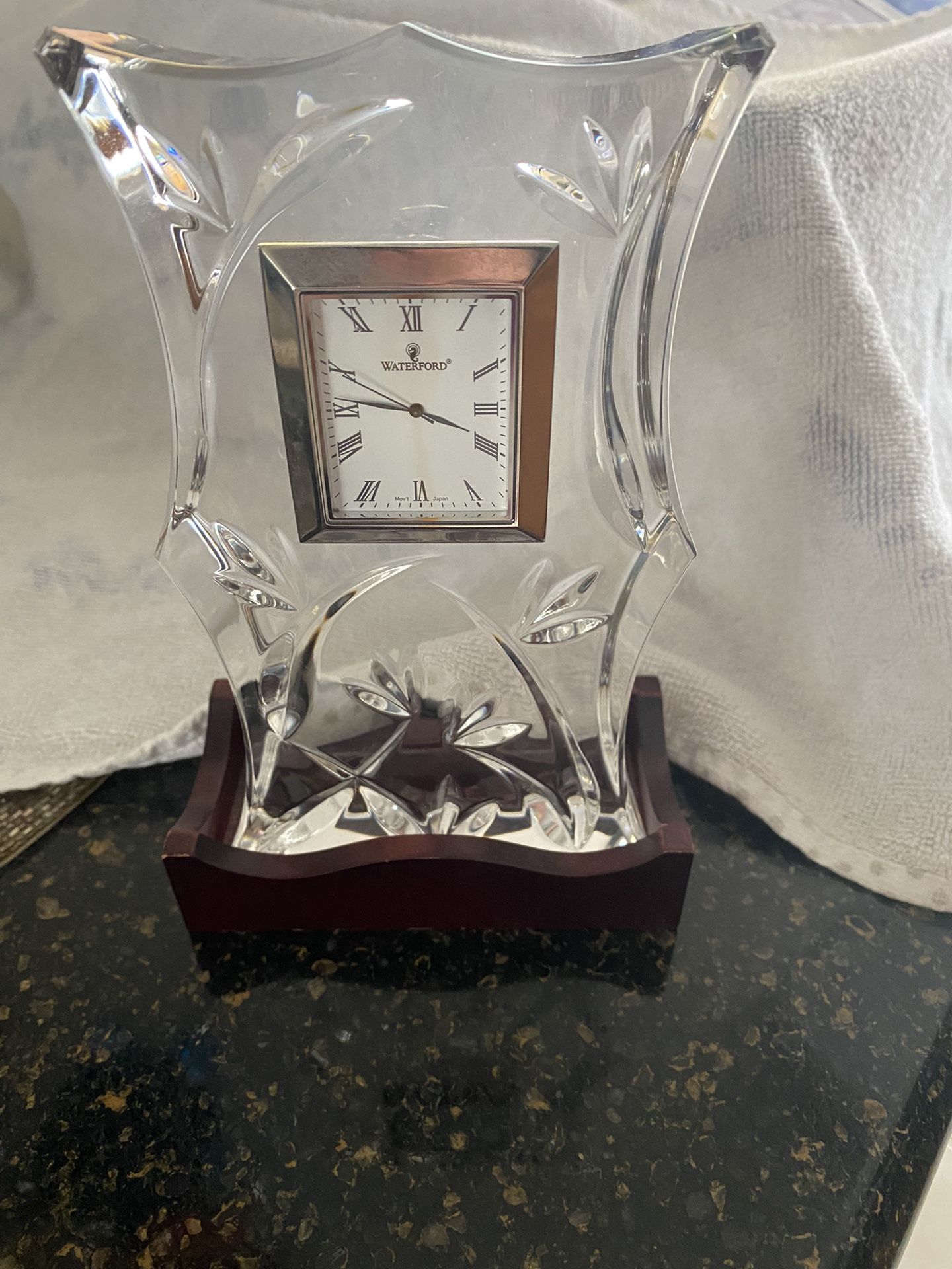 WATERFORD desk Clock
