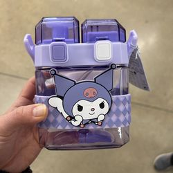 NWT licensed Kuromi 2-way water bottle 