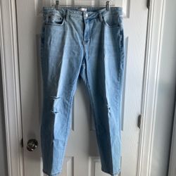 New Women's LC Lauren Conrad Midrise Boyfriend Ankle Jeans. Size 16 (Johnstown OH)