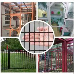 3 ft. x 50 ft. Black PVC Coated Welded Wire Fence with Mesh Size 1/2 in.