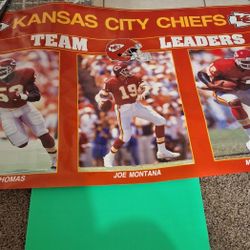 Kansas City Chiefs Team Leaders #4147 Poster-$30.00