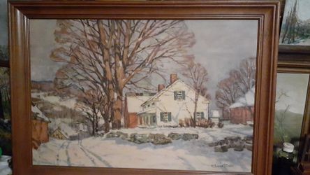 Circa 1950s print on board