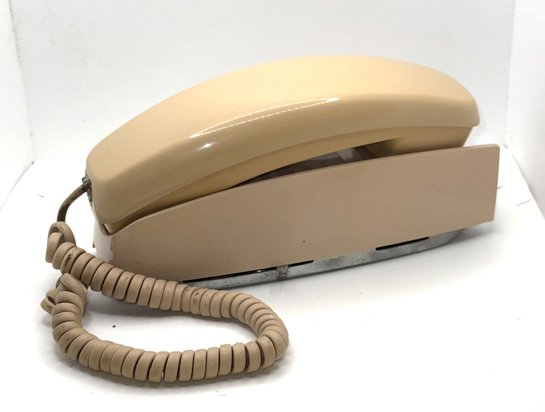 VTG Tan Rotary Wall Phone
