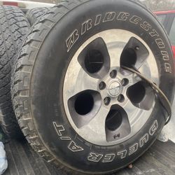 Jeep Tire & Rims W/Spare 