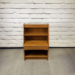 Vintage Danish Teak Nightstand Small Bookcase