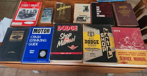 Lot of 14 Vintage Automotive Books Textbooks Manuals