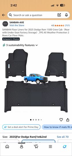 RAM 1500 cargo box, hard tonneau cover, all weather floor liners