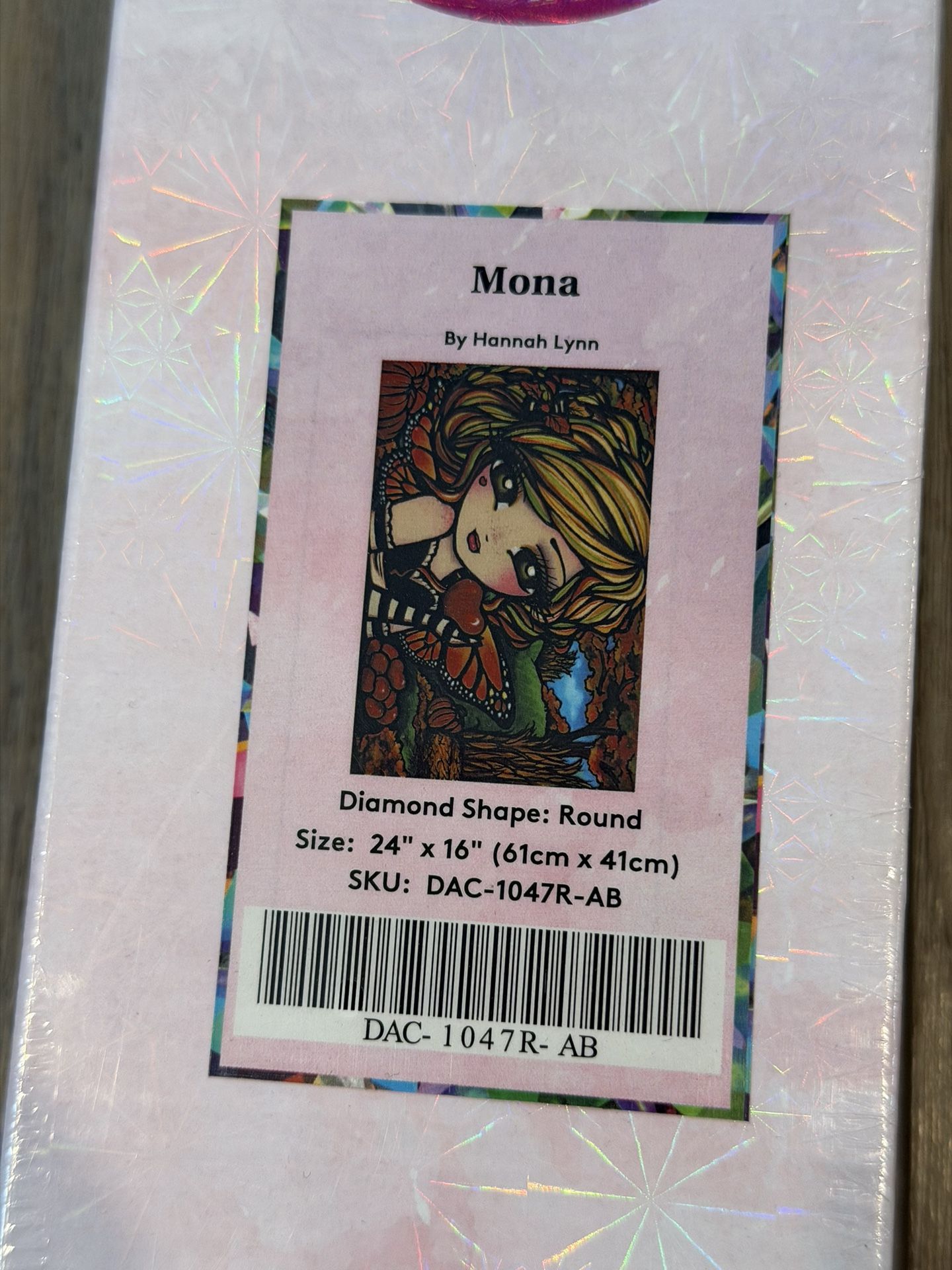 Diamond Art Club DAC Mona By Hannah Lynn Diamond Painting NEW RETIRED RARE