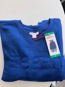 Brand new ESPRIT crewneck fleece blue size XL