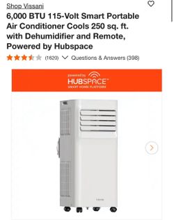 Vissani 6000 BTU Smart Portable Air Conditioner