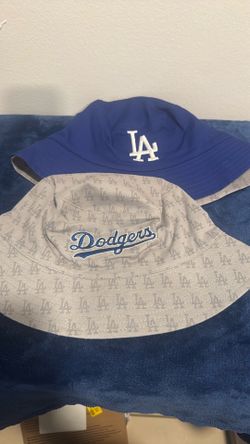 LA Dodgers reversible bucket hat blue and grey