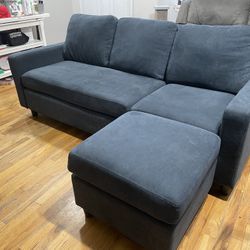 Blue Sectional Couch 