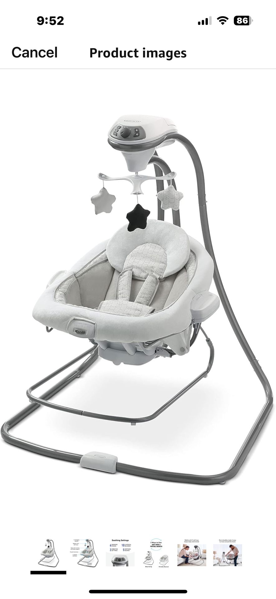 Baby Swing 1-6 Months 
