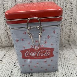 COCA COLA CANISTER TIN