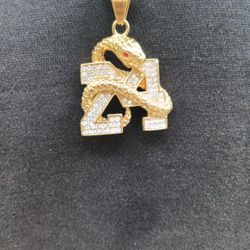 Number 24 Gold Chain