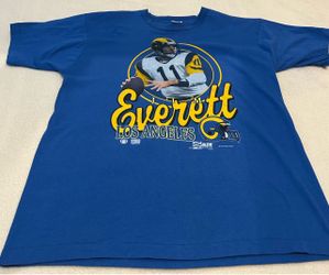 Vintage Salem Sportswear Jim Everett Los Angeles Rams T-Shirt (XL runs smaller like Medium)