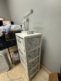 Marble Print Bundle (Moon Triangle, Storage Cabinet, Jewlery Stand)(Kendall FL)
