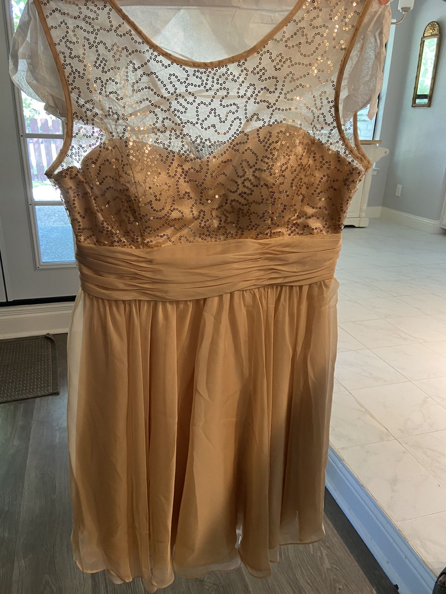 Womens blush formal dress size 10