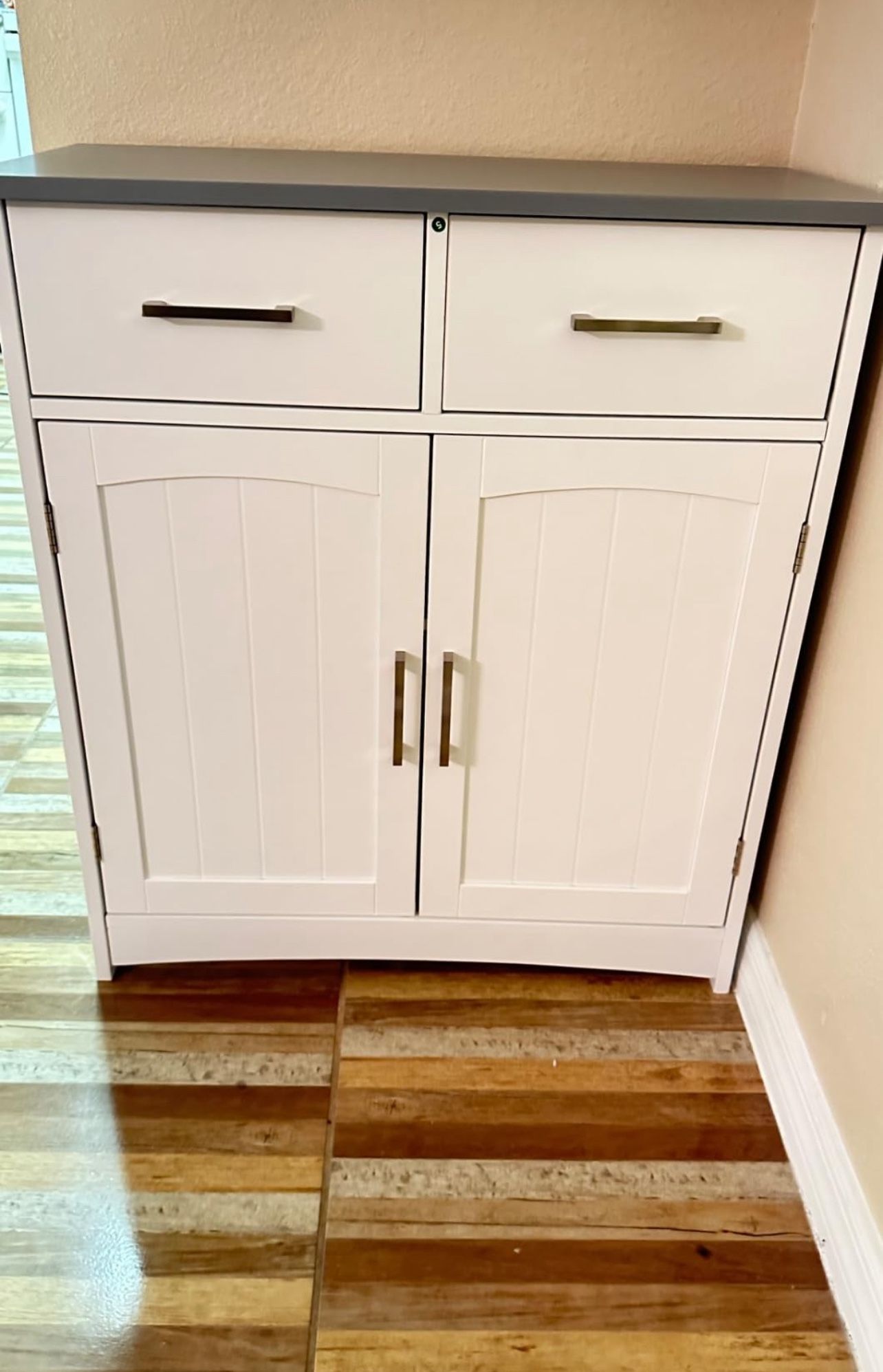 Sideboard Buffet White With 2 Drawers 2 Doors [NEW]