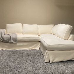 Delivery Available - Custom Sofa U Love Chaise Sectional - Deep Cleaned 5/26