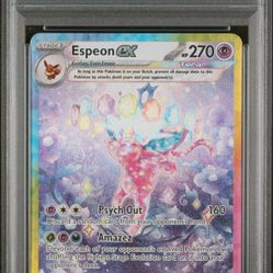 2025 POKEMON PRE EN ESPEON ex SPECIAL ILLUSTRATION RARE # 155 GEM MT 10
