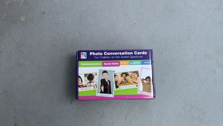 Photo conversation cards for children with ASD