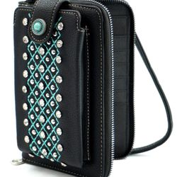 American Bling By Montana West Crossbody Cell Phone Wallet Purse  