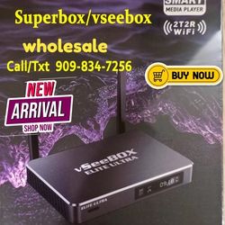 VSEEBOX V3PLUS VSEE BOX ELITE ULTRA SUPER TV BOX NEW ARRIVAL 2025 WHOLESALE DIRECT SUPERBOX SUPER BOX 1 YEAR WARRANTY !!