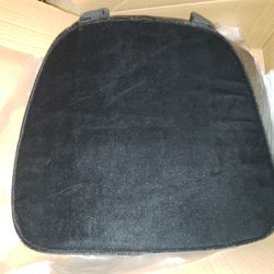 1 Black Velvet Chair Cushions
