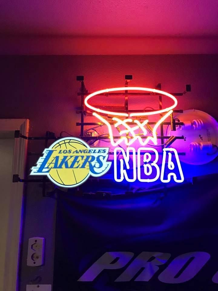 Brand New in sealed box. Lakers Neon Sign Real Neon Light