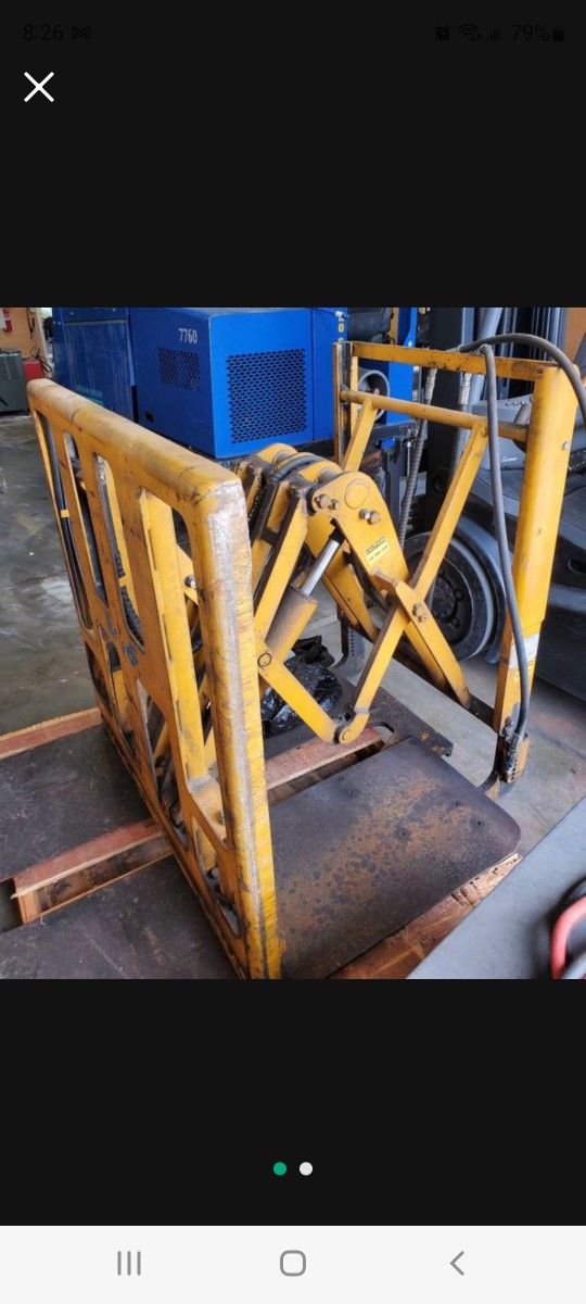 Forklift slip sheet attachment (Brudi)