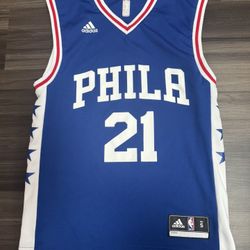 Adidas Philadelphia 76ers Joel Embid #21 2016 NBA Swingman Jersey Men’s Small