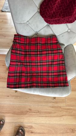J Crew NWT Red Plaid Skirt (Size 12 )