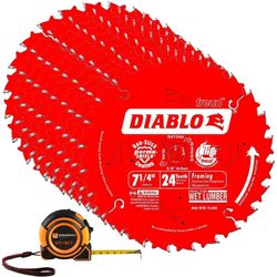 Diablo D0724A 7 1/4" Circular Saw Blade, 24 Tooth Framing Saw Blade
