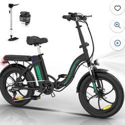 COLORWAY 500W Electric bicycles, 20x3.0in Fat Tire Eleictric Bike, 11.2Ah/36V E-Bike, 7-SHIMANO 19.9MPH Bicycle for Teenager and Adults-BK6M