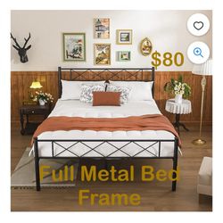 New Full Size 12” Metal Platform Bed Frame, 12 "Metal Bed Frame Base Storage, no Box Springs Required, Easy to Assemble,/ Mattress Not Included