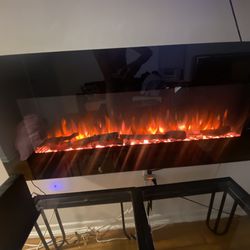 Wall Mounted Linear Electric Fireplace 