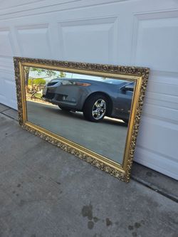 Vintage wood mirror