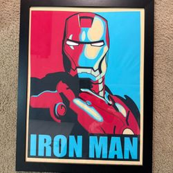 Iron Man Framed Wall Art / Poster – 26” x 19.5”