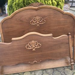 Antique Wood Bed Frame Full Size $50