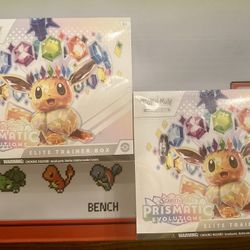 Pokemon prismatic Evolutions Elite Trainer Box $100 Each