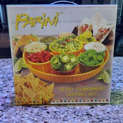 New 10-PC Condiment Serving Set