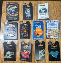 11 Disney Pins, New,Never used