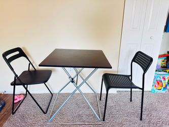 Ikea folding table and chairs