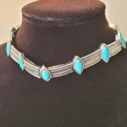 Turquoise Choker Necklace